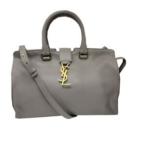 SAINT LAURENT Gray Shoulder Bag